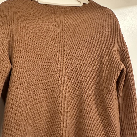 Camel Ribbed Knit Sweater - XS - Picture 3 of 6